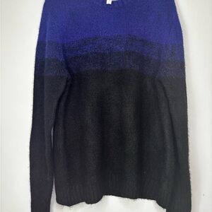 STYLUS Blue-to-Black Ombre Crewneck Sweater